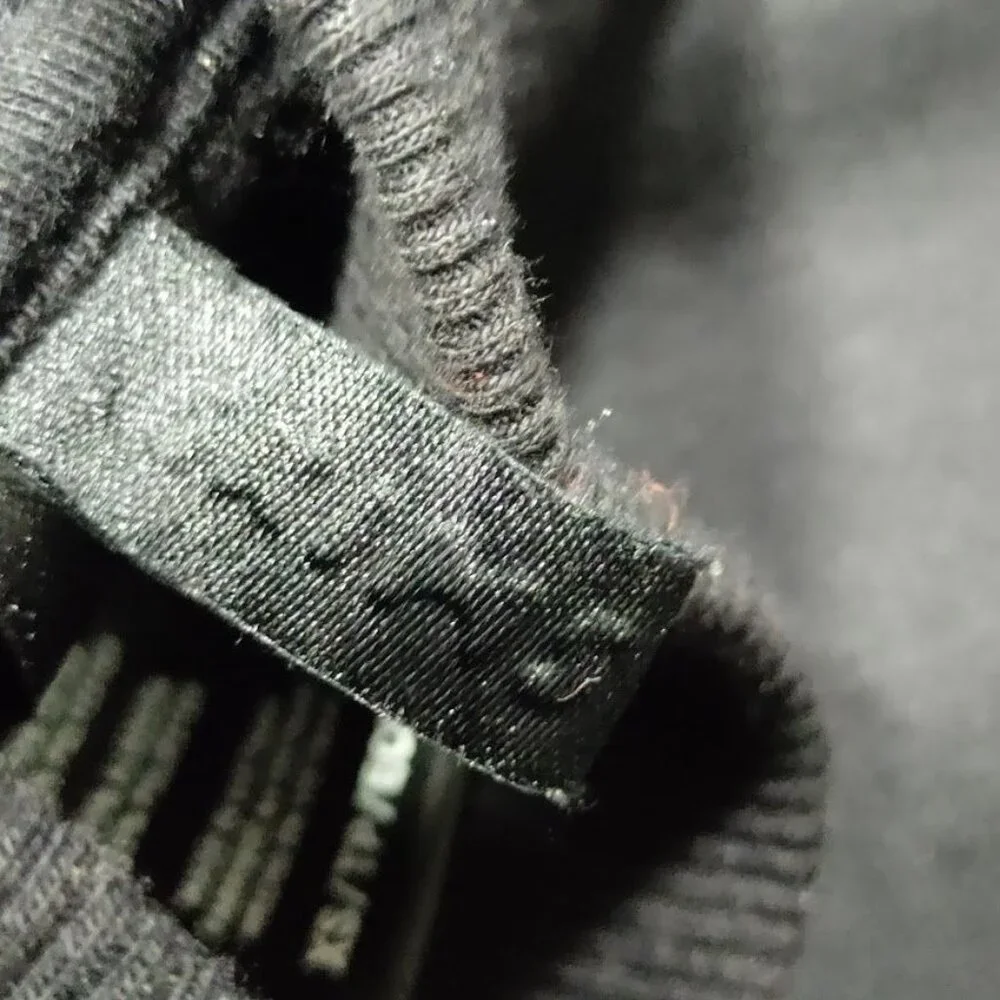 Skims Oversized Womens XS Long Sleeve Mockneck Pullover Sweatshirt Onyx Black - Picture 4 of 10